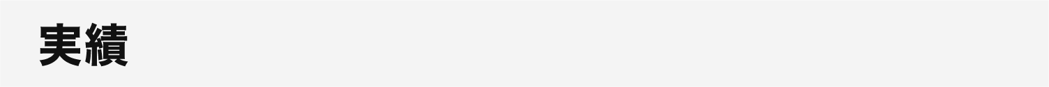 実績
